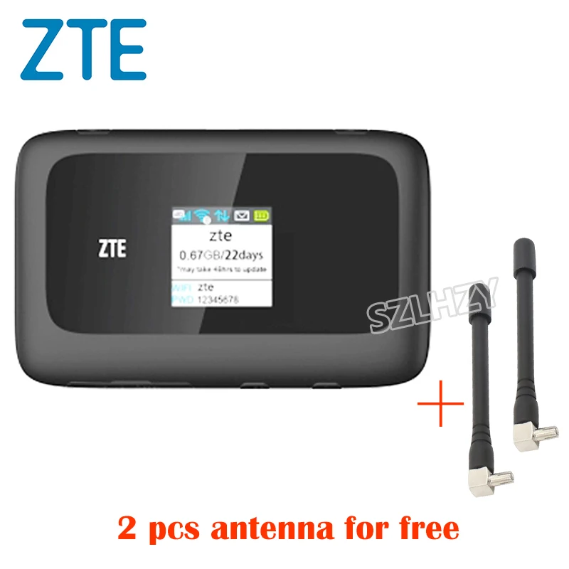 Б/у 4G Роутер zte разблокированный MF910 MF90 Мобильная точка доступа Карманный Wifi+ 2 шт антенна слот для sim-карты 2300 мАч батарея PK huawei E5573