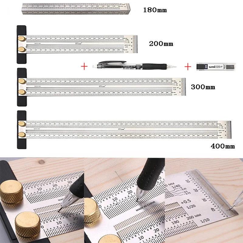 Деревообработка писец масштабная линейка разделительной линии датчика T Тип