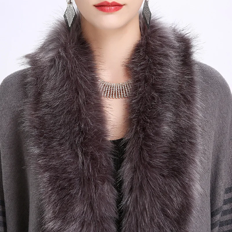 Зима осень шаль искусственный кашемир теплое толстое пальто 2019 один размер пончо