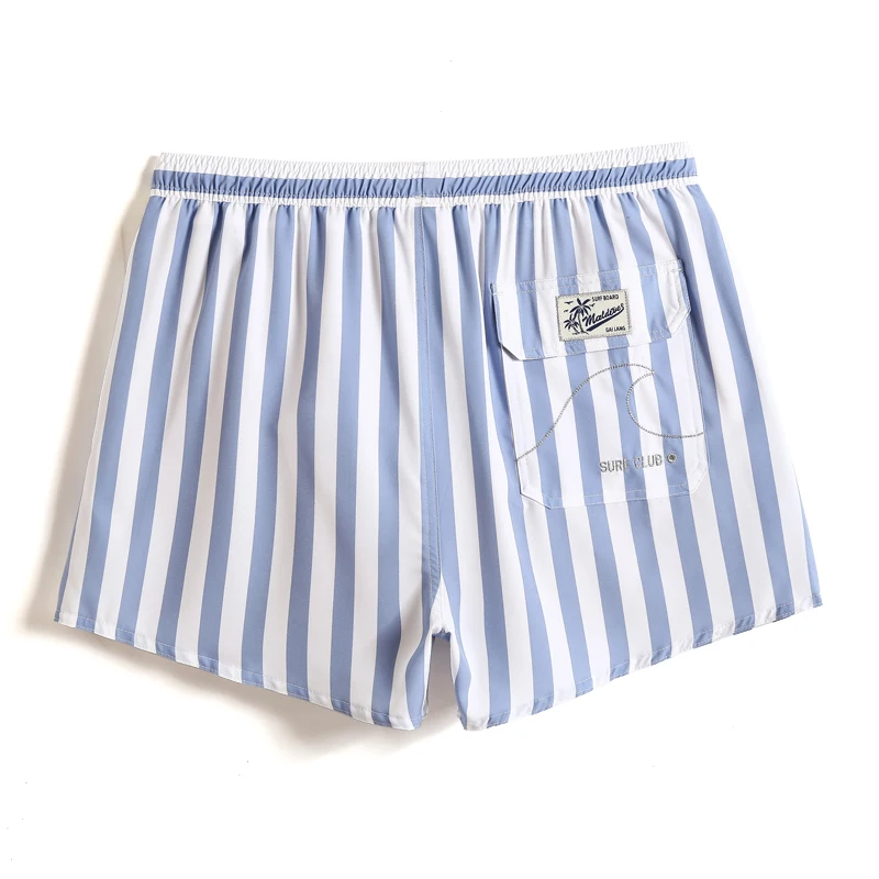 Летние мужские плавки одноцветные в полоску для плавания спорта de bain praia joggers