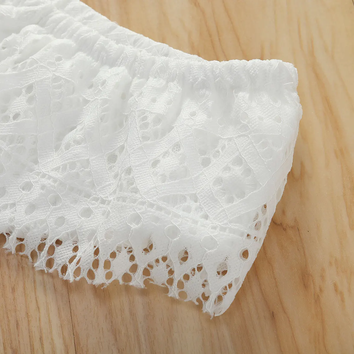 От 1 до 6 лет комплекты одежды с кружевными цветами для маленьких девочек топы на