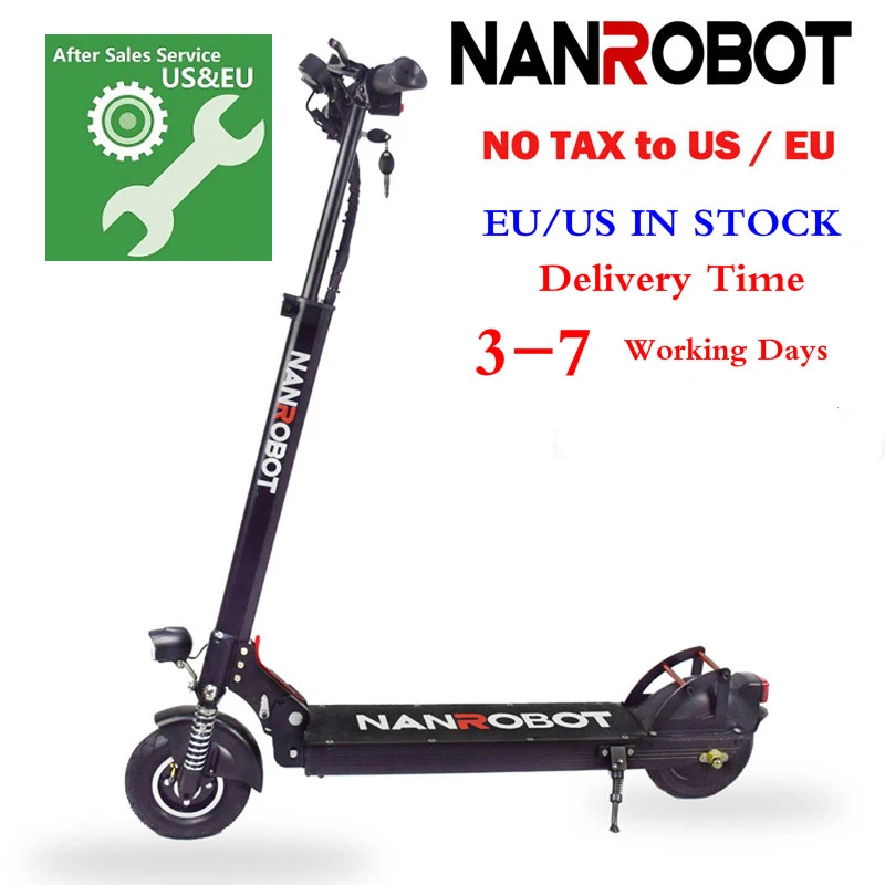 Nanrobot X4 " простой складной 500W 48V 10.4A 20Mph 25 км kick e для взрослых 2 колеса, Электрический скутер
