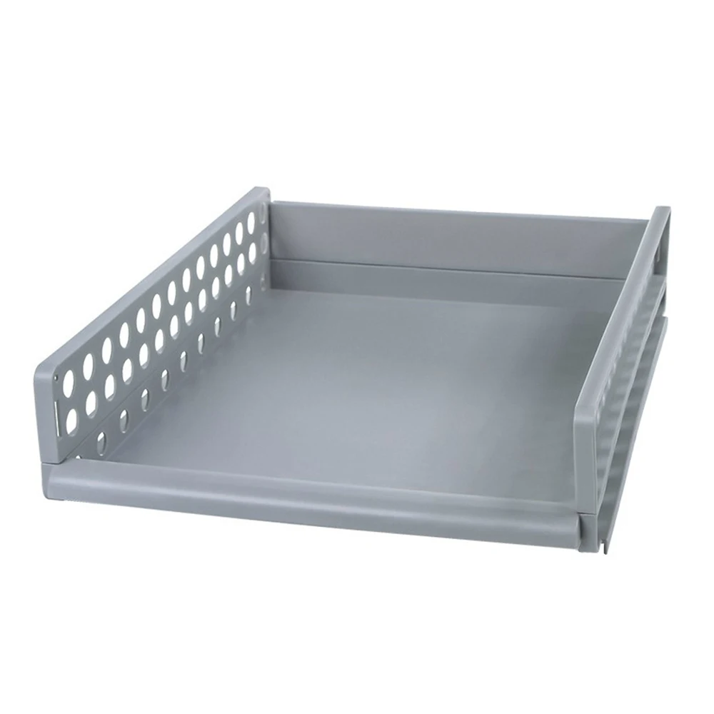 Gray 44x34x22cm Съемный органайзер для одежды разделительная доска стойка ящик для хранения одежды спальня многослойное хранение в штабеле стойка - Цвет: Gray 44x34x22cm