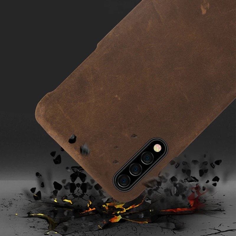Vintage leather case For samsung Galaxy a50 a70 a51 a71 Genuine Leather retro back cover For samsung s21 ultra s20 note 20 plus