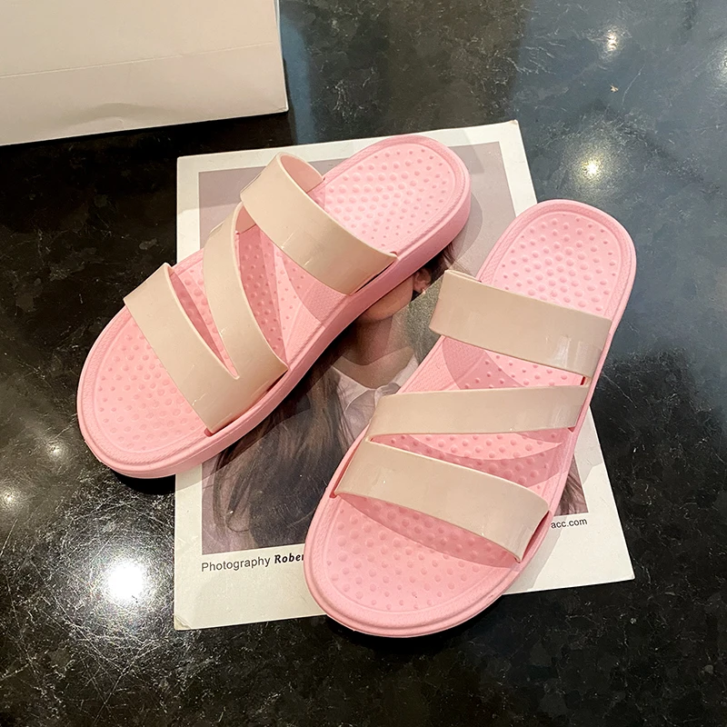 

Zapatillas Mujer Summer New Classic Slippers Women Korean Style Flat With Sandals Casual Outdoor Chaussures Plates Shoes D17