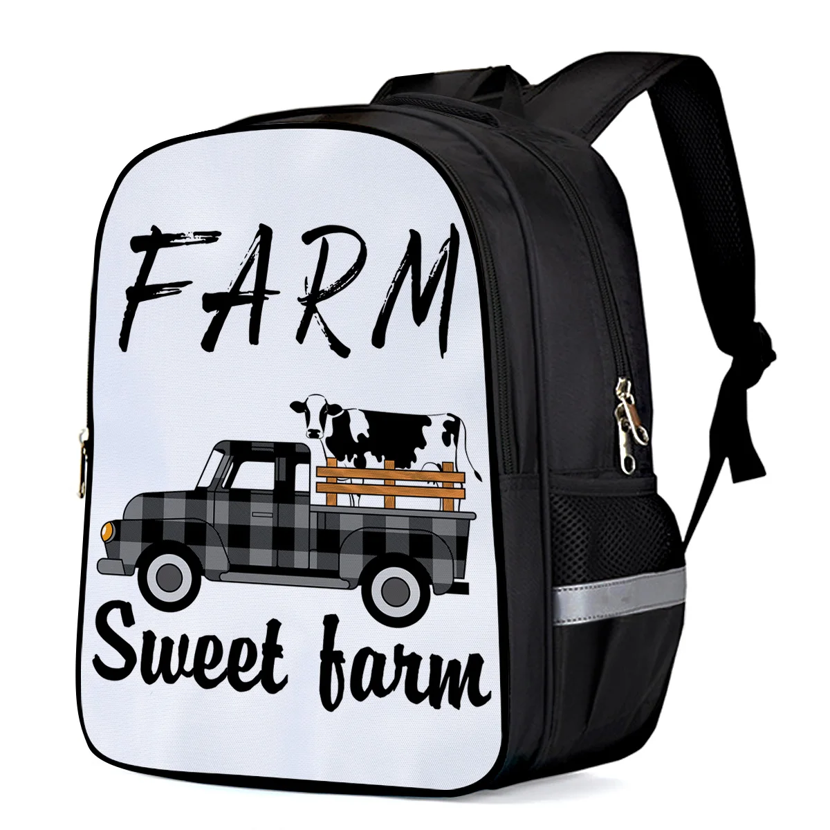 Сладкая ферма корова проверить грузовик ноутбук рюкзаки школьная сумка Детская