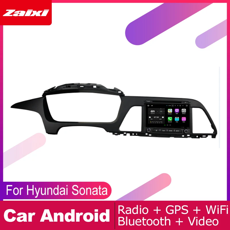 Автомобильный мультимедийный плеер ZaiXi android dvd gps для Hyundai Sonata LF 2015 ~ 2017 LHD навигация