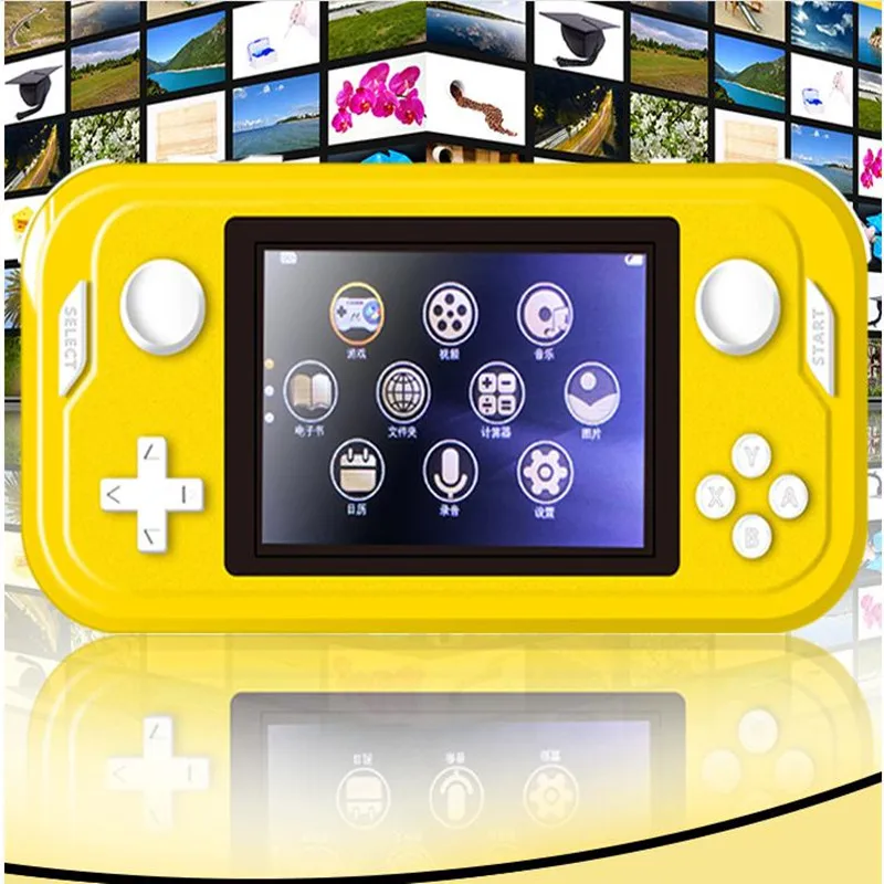 

Coolbaby RS55 Retro Handheld Game Console Built in 1500 Game 6 Emulator Double Joystick Game Console For Children Game Gift