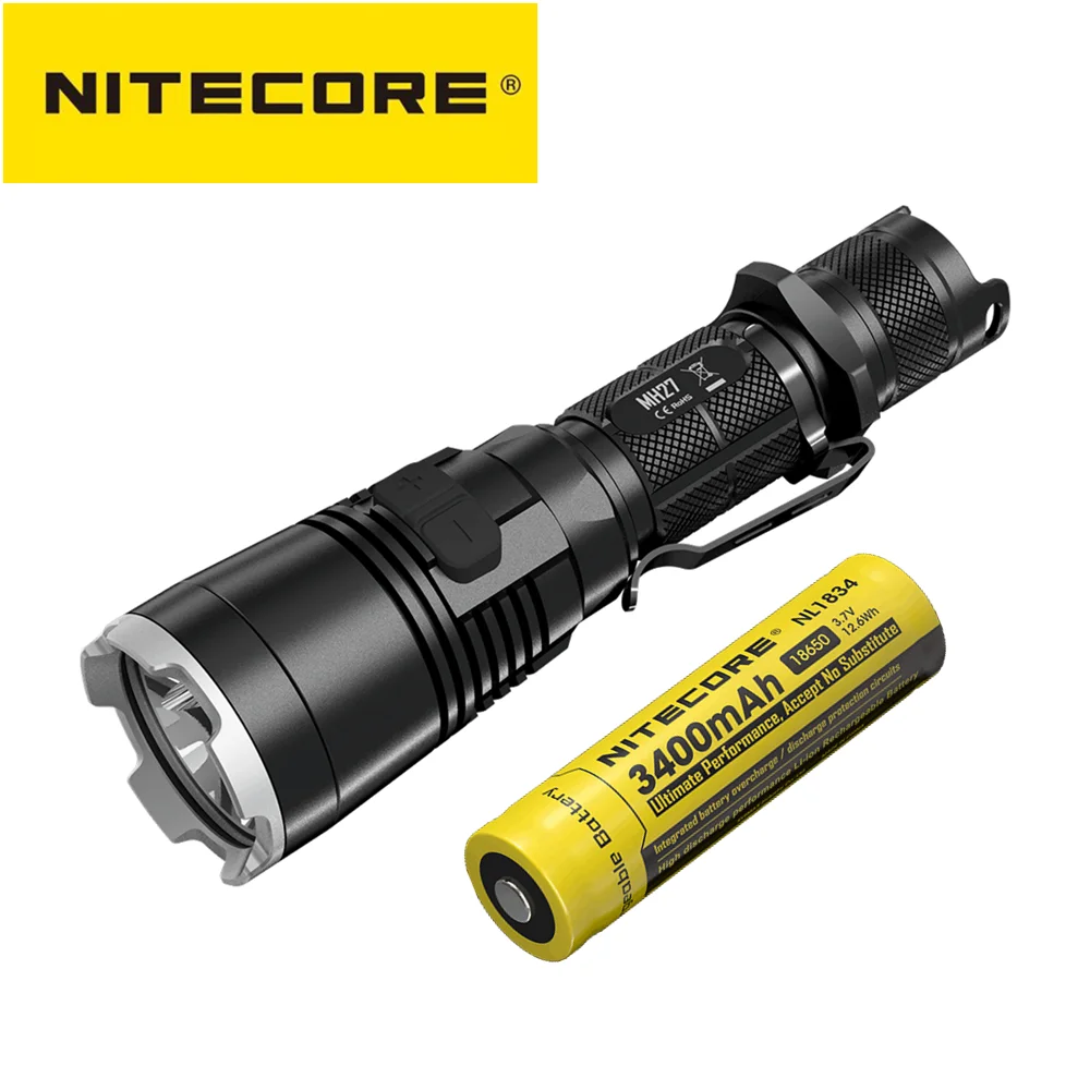 Оригинальный светодиодный перезаряжаемый USB-фонарик Nitecore MH27 1000 люмен CREE XP-L HI V3 с