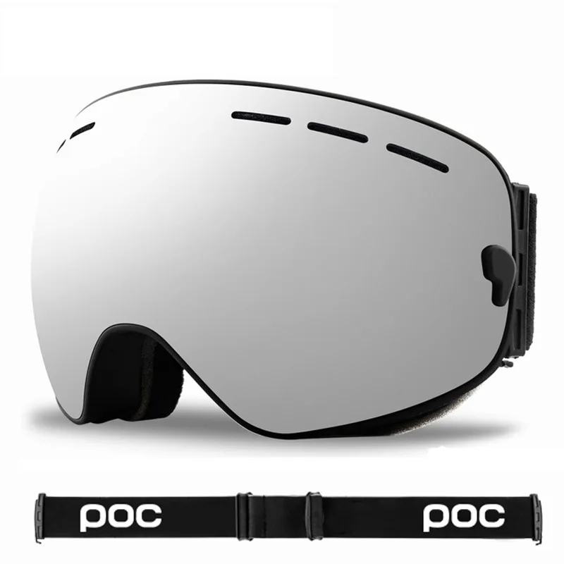Лыжные очки POC с защитой UV400 для сноуборда противотуманные большая Лыжная маска