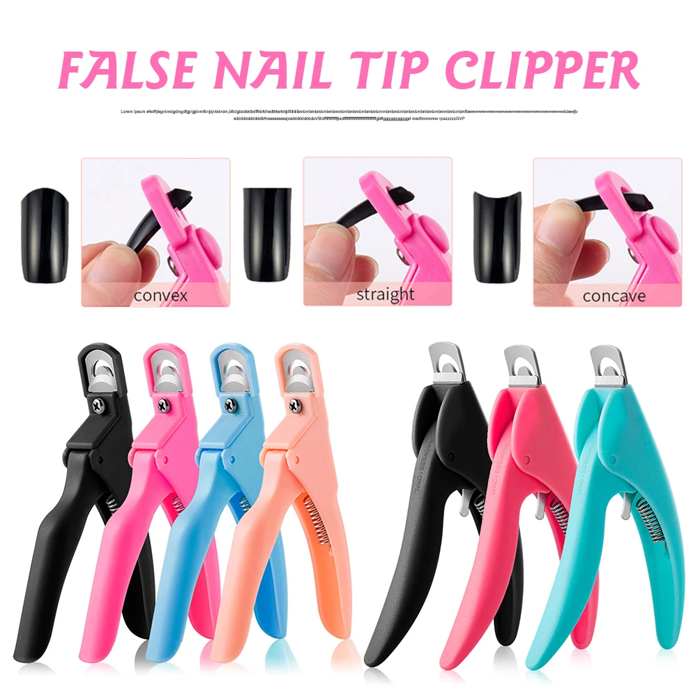 

Acrylic Nail Clipper False Nail Tip Cutter Trimmer Stainless Steel Sharp Blade Clip Manicure Pedicure Tool for Home Salon