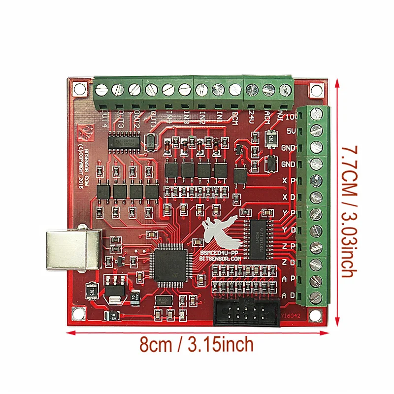 

CNC MACH3 USB 4 Axis Motion Controller card breakbout board 100KHz