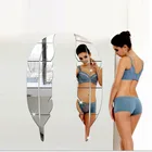 зеркало настенное зеркальные наклейки наклейки на стену 1 шт. отражатель с перьями, шар, декор для ванной комнаты, акриловое настенное зеркало, необычное зеркало, украшение для гостиной, зеркальное зеркало