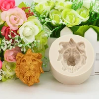 mighty lion head silicone mold baking decoration tool diy chocolate cake dessert fondant moulds resin kitchenware sugar artist