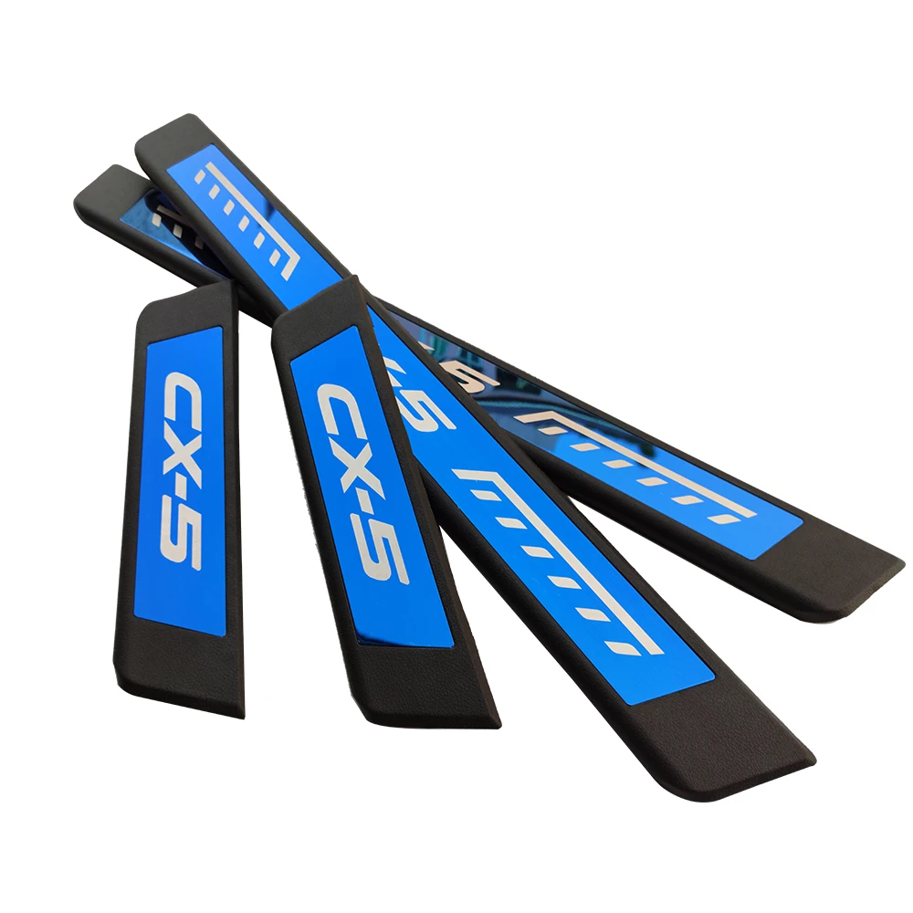 Аксессуары для Mazda Cx5 порога протектор укладки волос Стикеры Cx 5 авто педаль 2012 2014