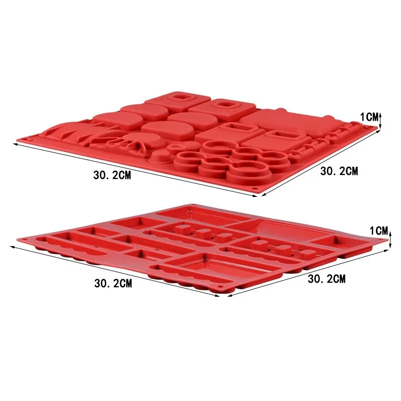 

2PCS/lot 3D Cake Mold Silicone Moulds Fancy DIY Gingerbread Train Shape Sugarcraft Chocolate Dessert Molds Baking Accessories