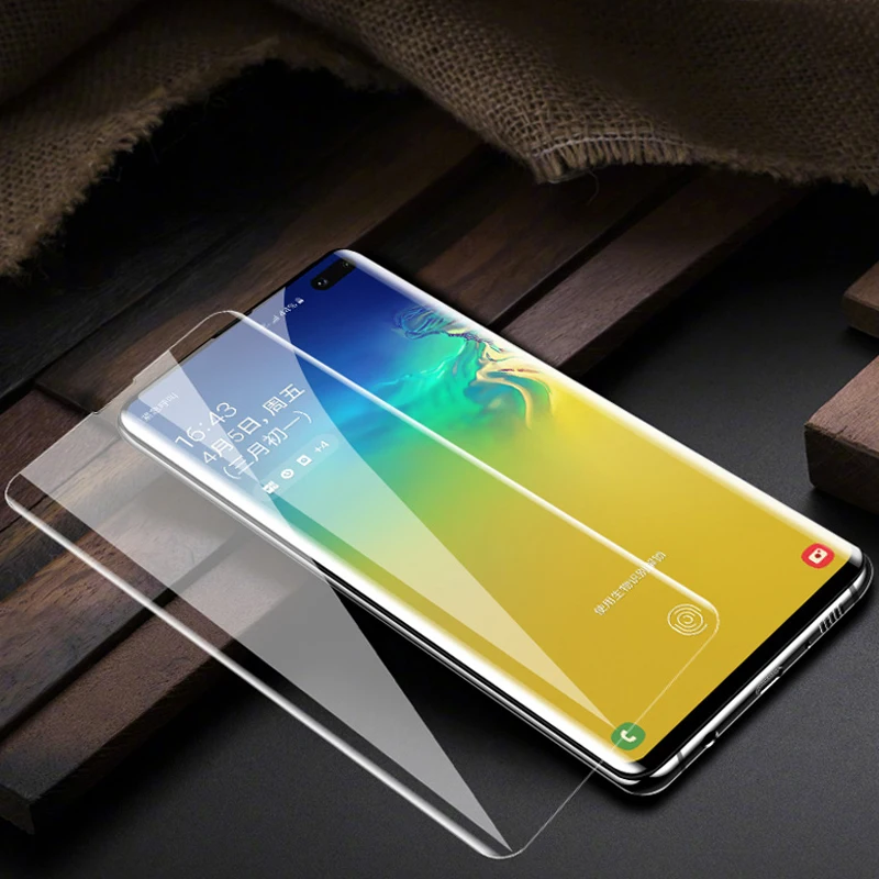 

UV Tempered Glass For Samsung Galaxy S10 Plus Glass S21 S9 S8 Screen Protector S20 Ultra S10e S 9 8 10 e Note 8 9 10 20 Protect