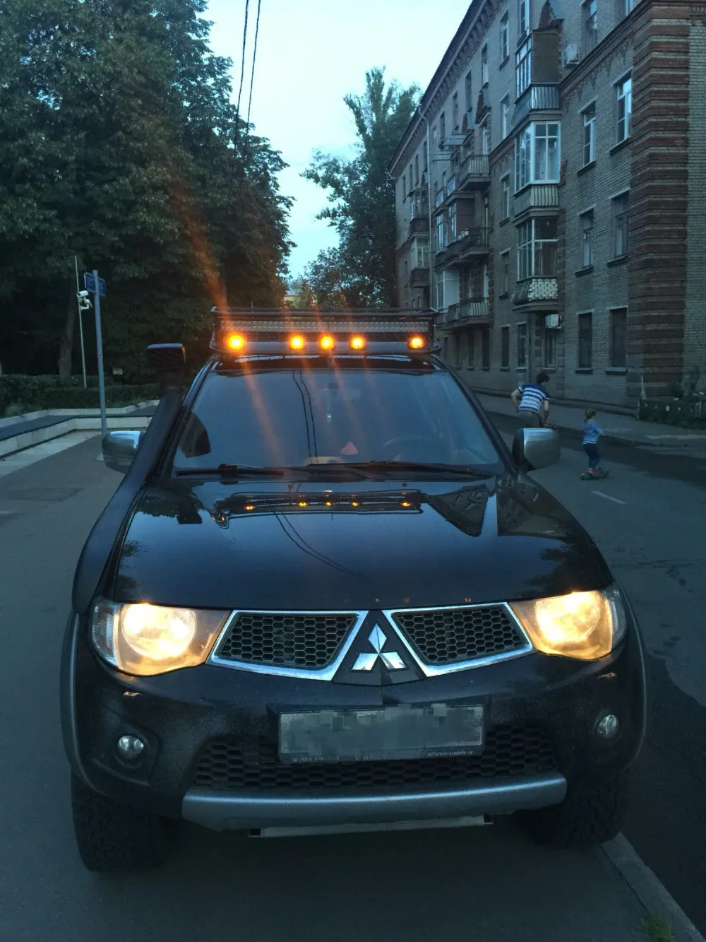 1 комплект 12v 24v Копченый светодиодный крыши автомобиля светильник пикап лампа