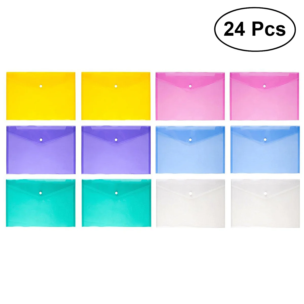 

Папка-конверт A4 из полипропилена для документов, 24 шт.