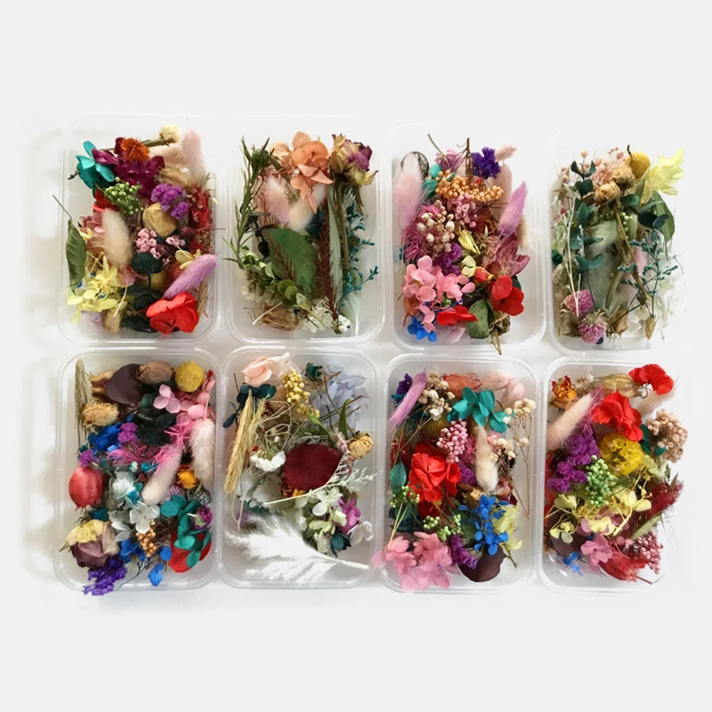 

1 Box Dried Flower Real Dry Plants For Aromatherapy Candle Epoxy Resin Pendant Necklace Jewelry Making Craft DIY Accessories