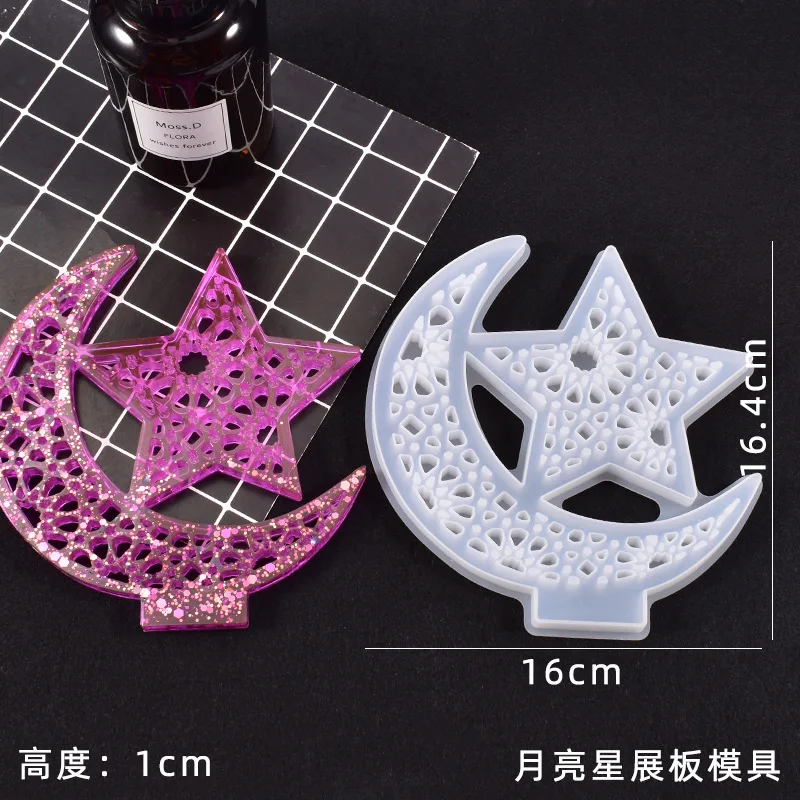 

DIY Silicone Mold Tray Funny Series exhibition board Base Set Jewelry Handicraft display Table Decoration Molds For Resin