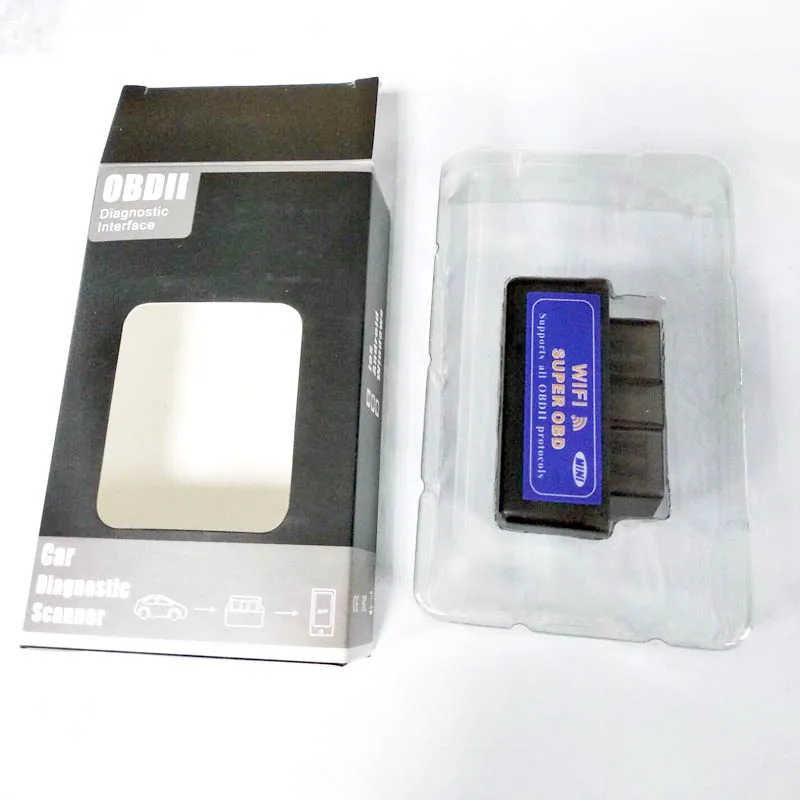 Черный V1.5 ELM327 WI FI OBD2 obd 2 сканер ELM 327 1 5 автомобильный диагностический инструмент