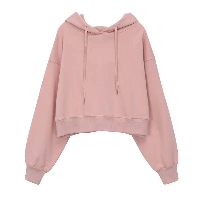 

Sweatshirt women's short loose Korean 2020 spring autumn new hooded pullover top trend oversized Streetwear Pullovers