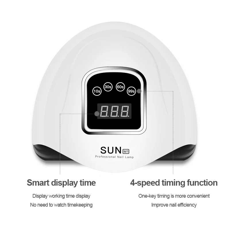 168W Высокомощный Сушилка для ногтей Профессиональная Высокое качество Быстрая сушка Световая терапия Лампа Четырехскоростная Интеллектуальная.