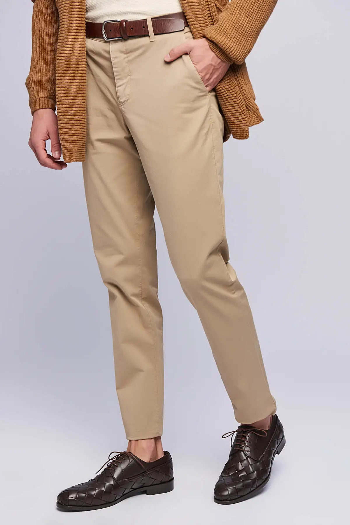 Мужская обувь из натуральной кожи с жемчугом цвет коричневый 120130002129|Туфли| |