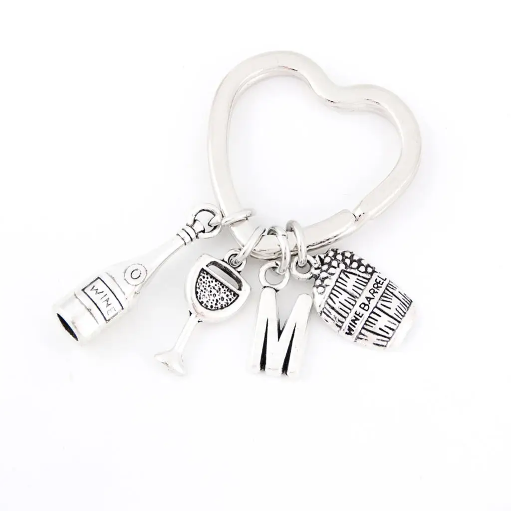 1 шт. Новое поступление баррель для вина амулет брелок ключей бокал винограда