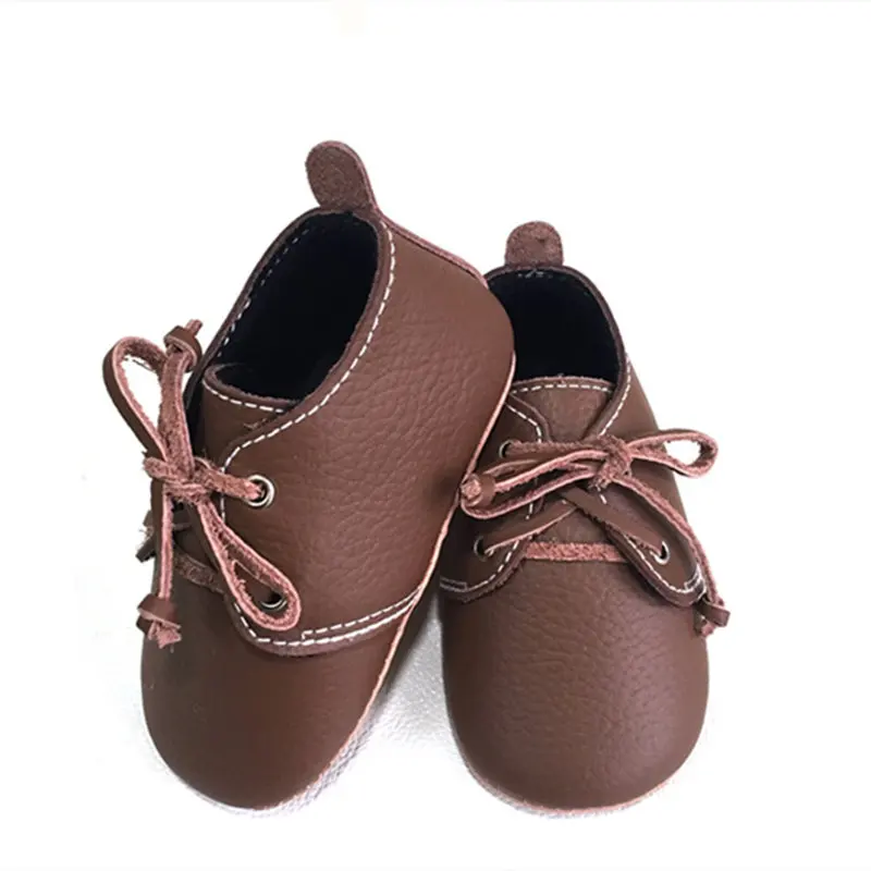 Однотонная мягкая обувь для новорожденных мальчиков и девочек Детские мокасины