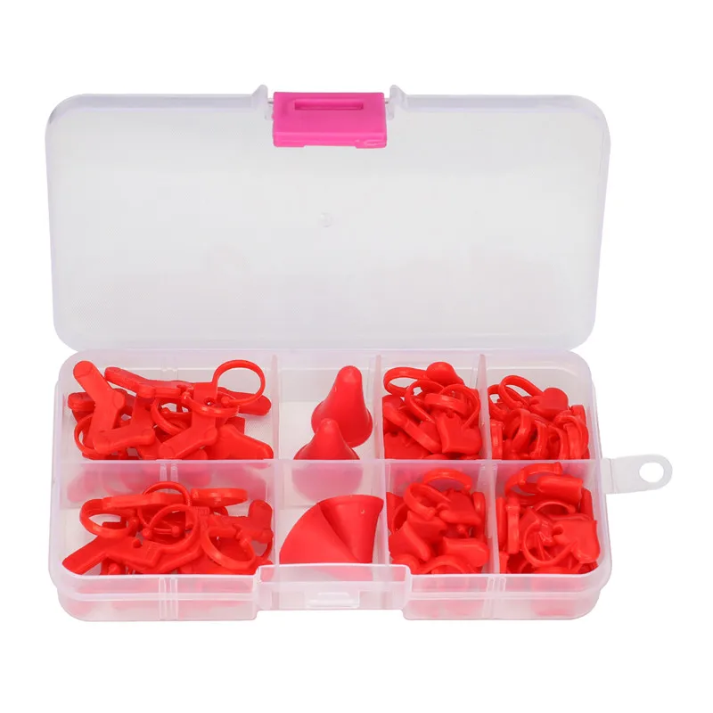 88 шт./корт. Пластиковые маркеры для стежков с фиксацией защитные точки вязальной