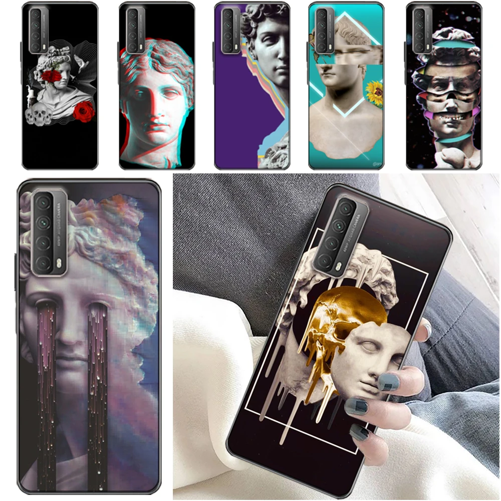 

Vintage Funny Plaster Phone Case For Huawei 2019 P20 Z P40 P30 Lite Pro Plus P 2021 Smart Back Cover Coque Cases Carcasa