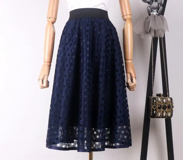 Летние сетчатые юбки пачки в европейском стиле ретро женская брендовая