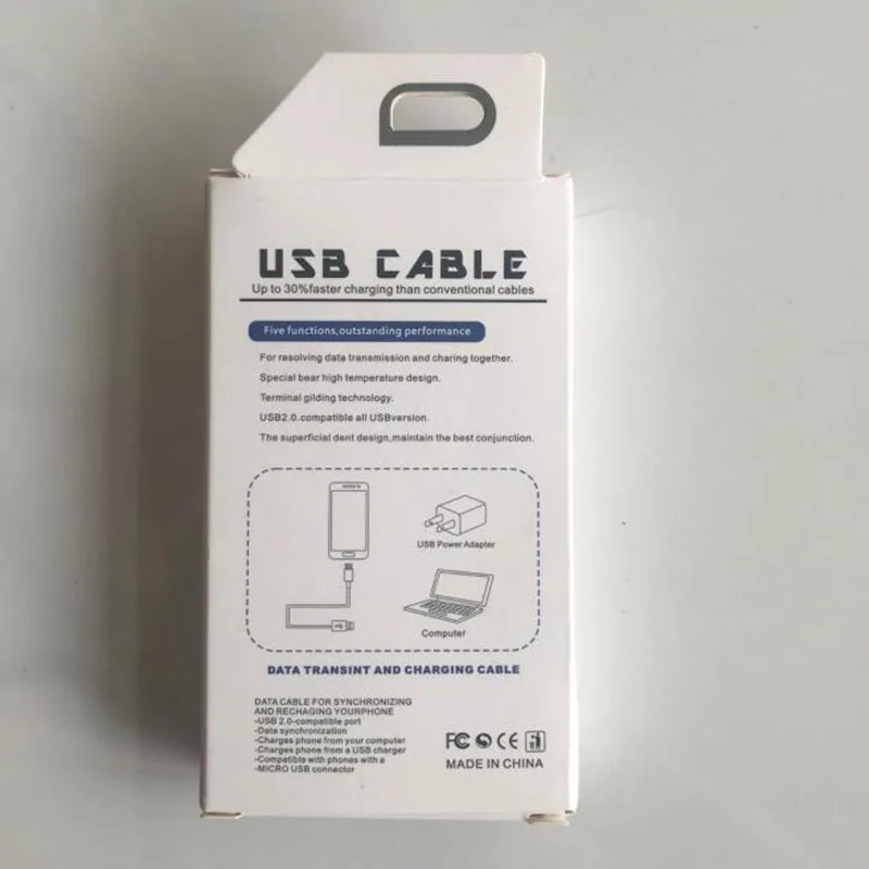 Универсальная упаковочная коробка с крючком для кабеля передачи данных на Android