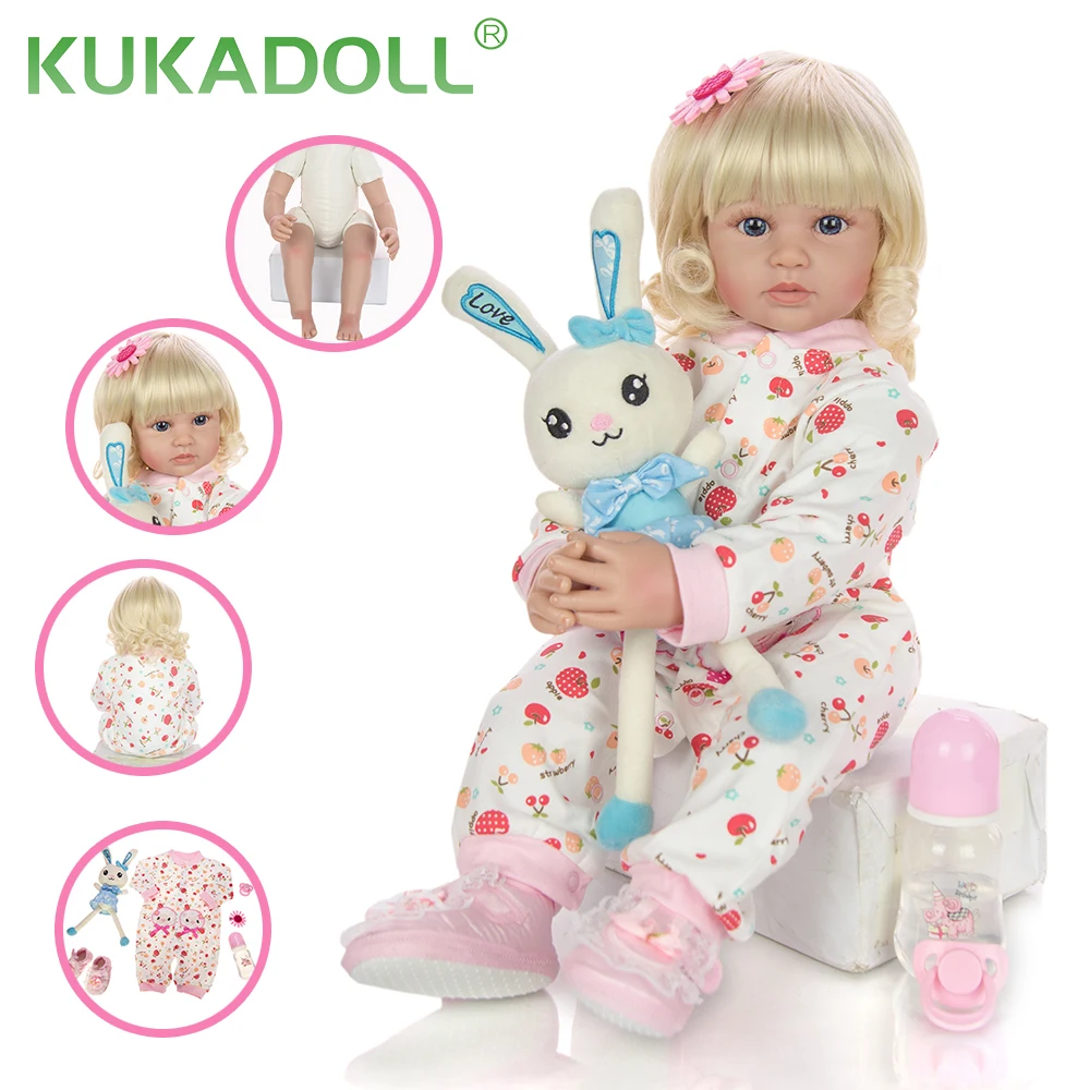 Кукла Reborn 24 дюйма силиконовая 60 см | Игрушки и хобби