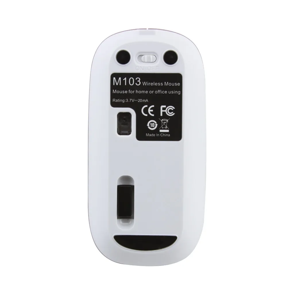 Перезаряжаемая 2 4G беспроводная мышь металлическая Бесшумная оптическая игровая