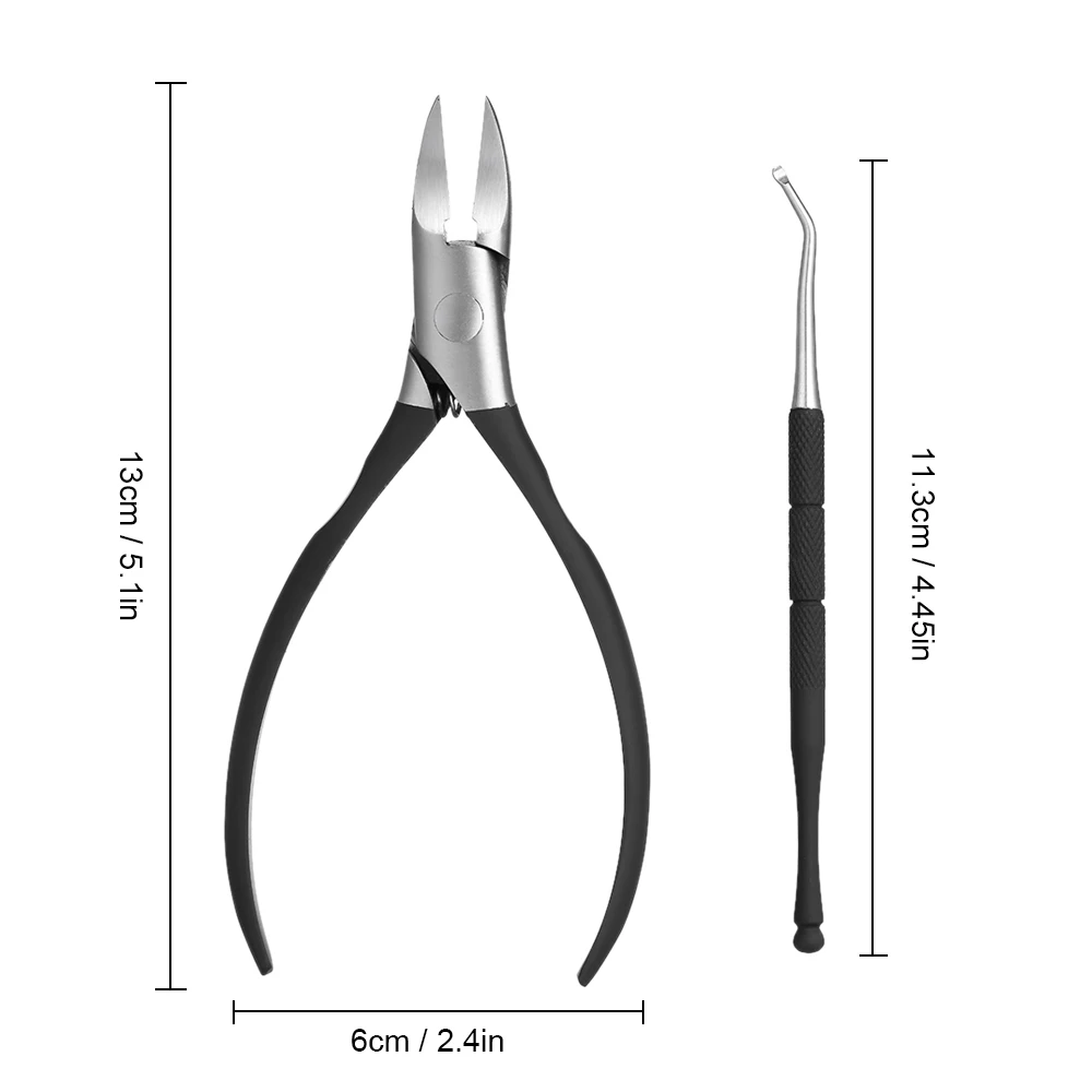 2 шт \ Набор профессиональные ножницы для кутикулы ногтей Очиститель машинки
