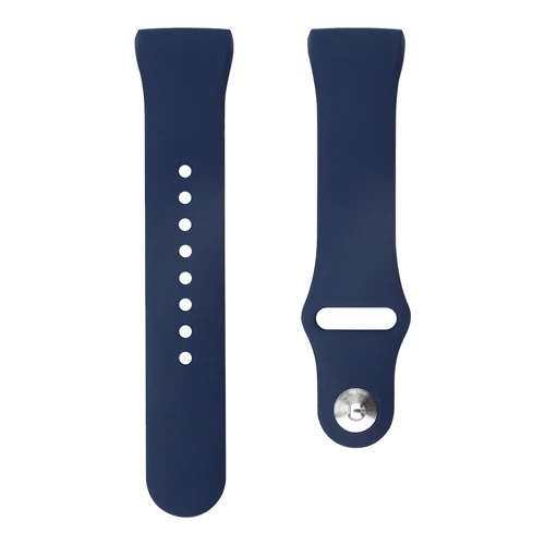 Спортивный силиконовый ремешок для fitbit charge 3 band Смарт-часы высокого качества сплошной цвет дышащий силиконовый браслет, наручный браслет blet - Цвет ремешка: Navy blue