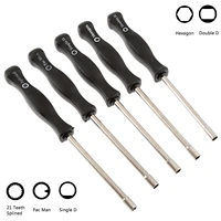 5pcs 2 cycle carburetor adjustment tool pac mansingle ddouble dhexagon21 teeth splined screwdriver for common small engine