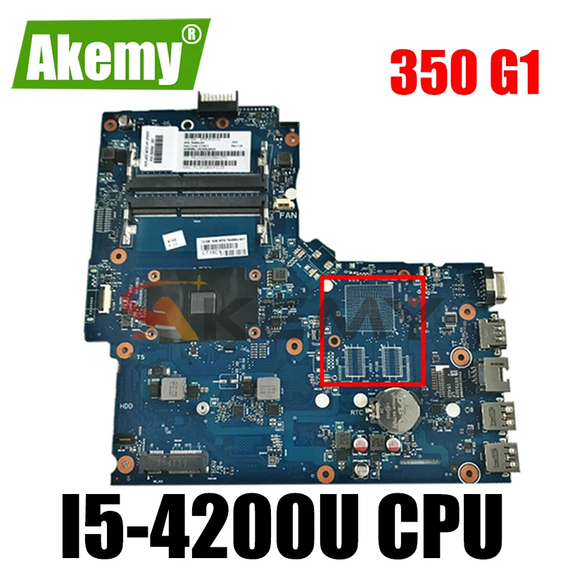 

AKemy758029-001 For HP Probook 350 G1 Laptop Motherboard SR170 i5-4200U CPU SNOWI10-6050A2608301-MB-A05 758029-601