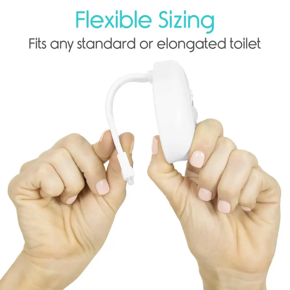 Светодиодный ночсветильник для унитаза с датчиком движения 8 цветов Сменные