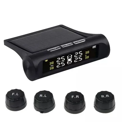 Два цвета автомобильный TPMS датчик давления в шинах Система мониторинга солнечной энергии цифровой ЖК-дисплей Охранная сигнализация s давление в шинах - Тип: Портативный
