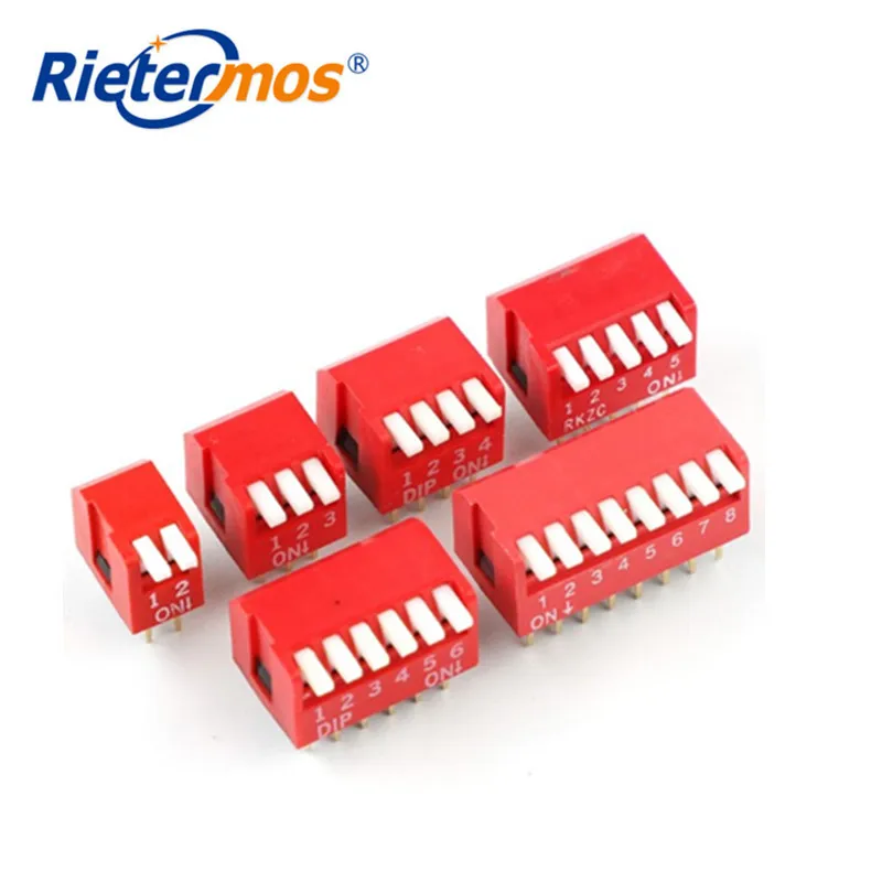 Высокое качество пианино Тип 2 54 мм погружной Переключатель DP 2P/3P/4P/6P/8P/10P бит