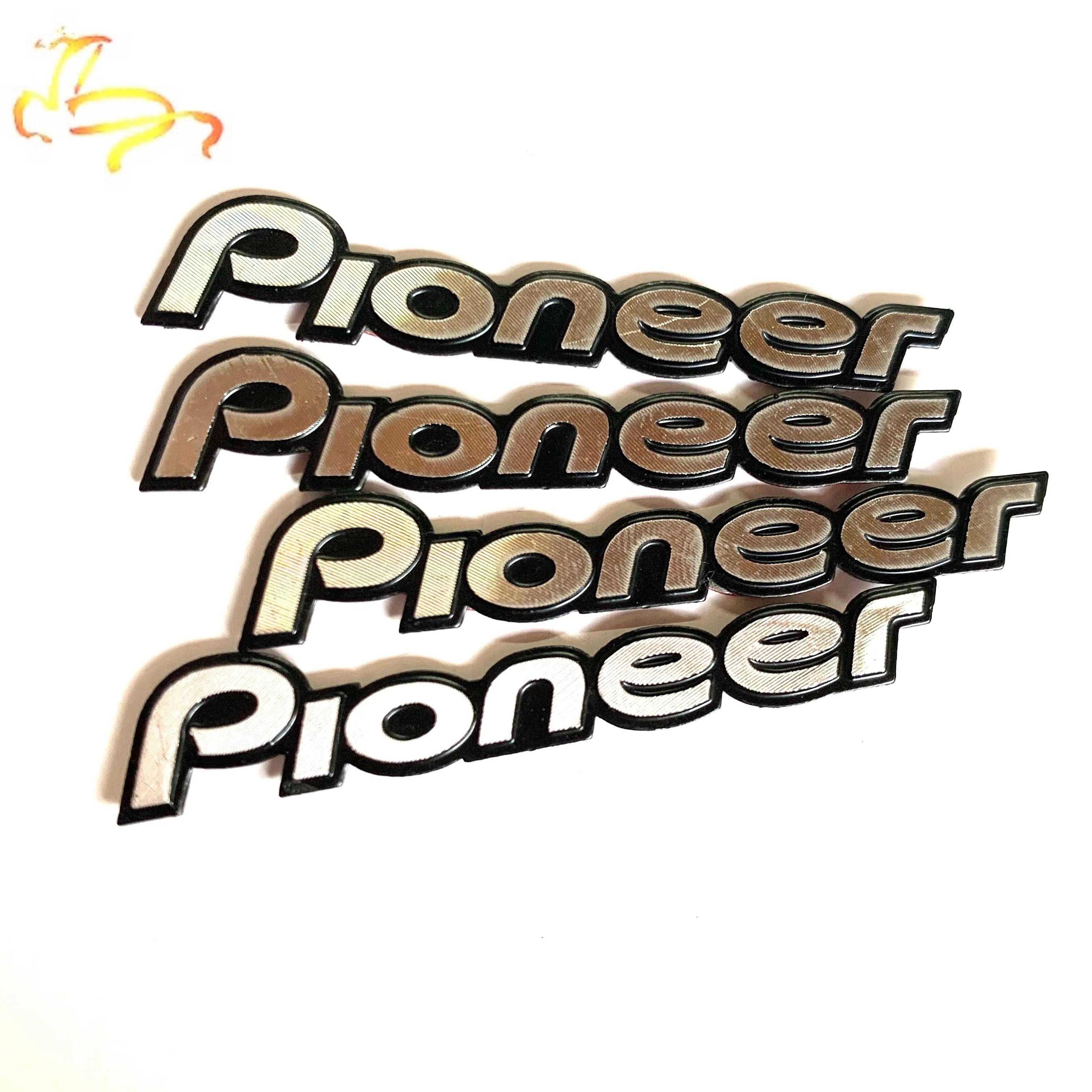 5 шт./лот pioneer Car Hi Fi динамик декоративная наклейка 3D алюминиевый значок эмблема
