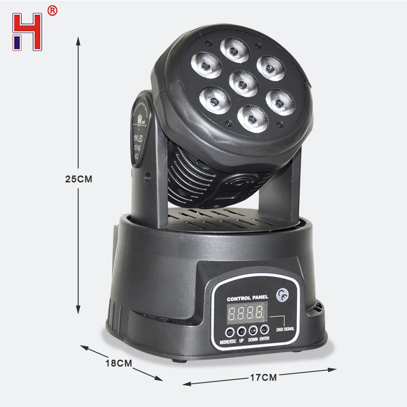 7X12W светодиодный движущийся точечный сценический светильник ing Dmx 14Channes Hi Quality