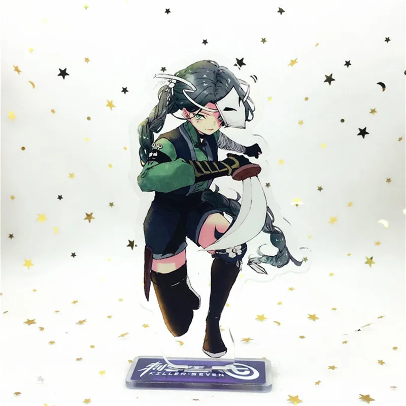 Ножницы семь цепи для брюк в стиле аниме акриловый брелок человек женщин ключ