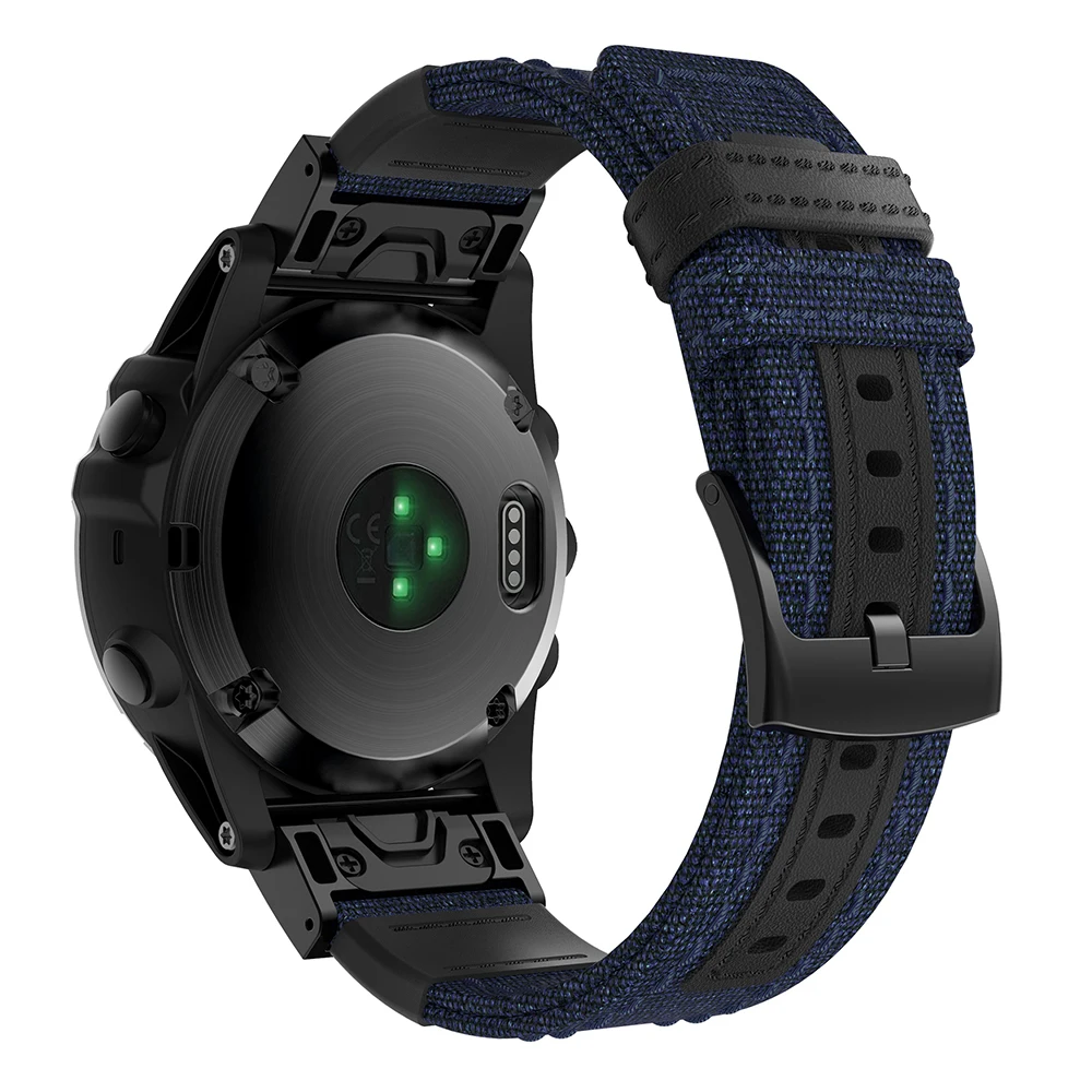 Quick Fit для Garmin Fenix 5X5 plus 22 26 мм тканый нейлоновый ремешок для часов Fenix 3 3HR/Forerunner 935/приближение S60 браслет