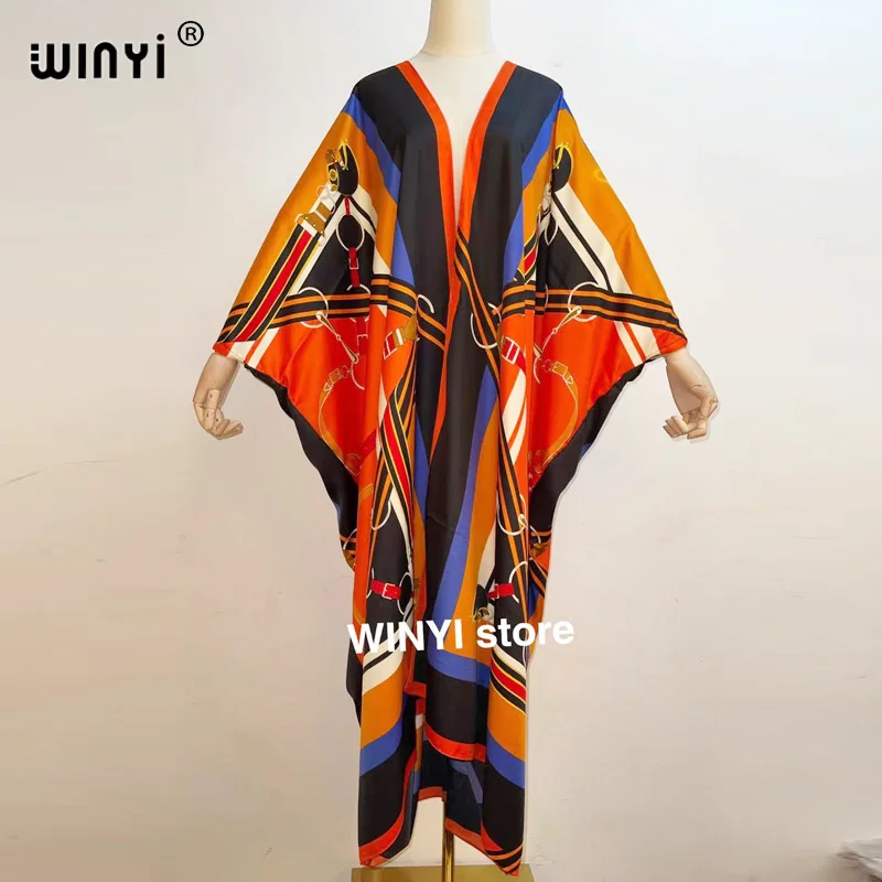 Дубай Sunmer 2021 WINYI женский кардиган пальто Свободное длинное платье коктейвечерние