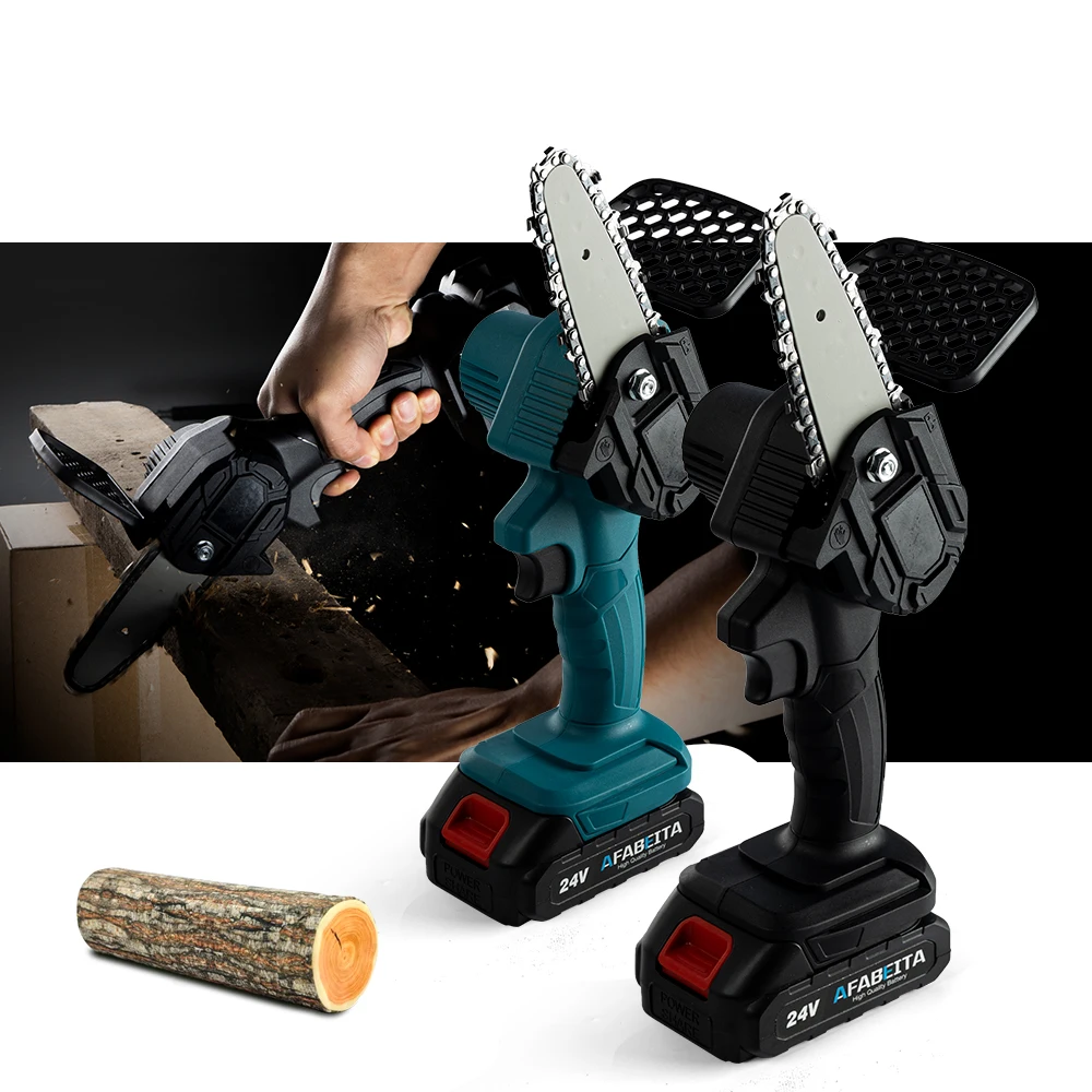 

24V Portable Electric Pruning Saw Electric Woodworking Garden Logging Mini Lithium Battery Chain Saw Cordles High Power ANKEYPRO